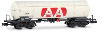 ARNOLD HN6722 RENFE, vierachsiger Gaskesselwagen PRR, „AMONIACO ANHIDRO“, weiße Lackierung, Ep. IV-V, Modellbahn-Rollmaterial Waggons, ab 14 Jahren