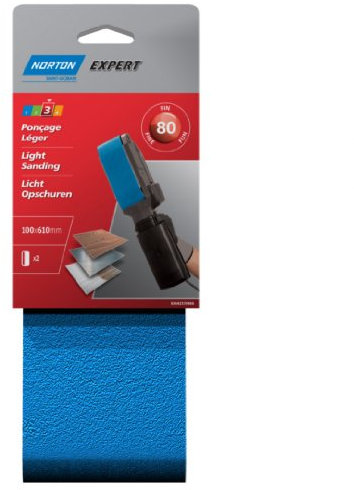 Norton Lot de 2 Bandes expert 100 x 610 Grain 80