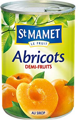 St Mamet Abricots demi-fruits au sirop - La boîte de 410g