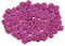 Rosen 15 mm x 100 Stück Satinrosen Aufnäher Deko Blumen Röschen zum Basteln Haarschmuck kleine Rosenköpfe Farbe: fuchsia Orchidee 183