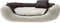 Odol-Plu Hundebett Hundekissen Hundesofa Hundekorb Katzenbett Tierbett 110 cm x 80 cm, XXL, wasserdicht (Braun-Beige)