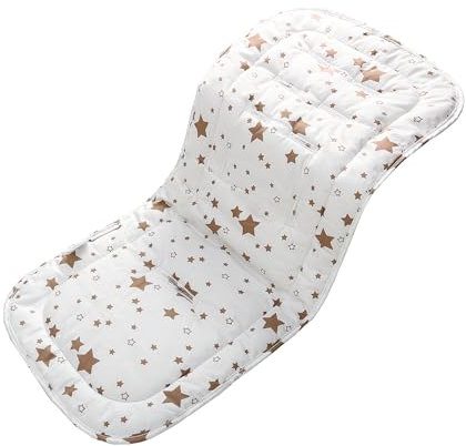 Baby Sitzauflage für Kinderwagen,Baby Sitzeinlage aus 100% Baumwolle Weiche und Reversible Autositz Kinderwagenauflage für Babyschale Buggy