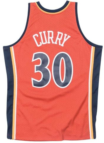 Mitchell & Ness Stephen Curry #30 Golden State Warriors 2009-10 Swingman NBA Trikot Orange