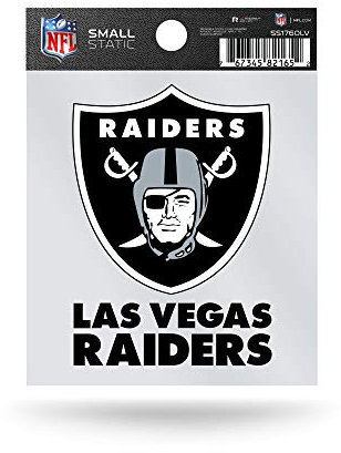 Rico Industries NFL Las Vegas Raiders Static Sticker, klein