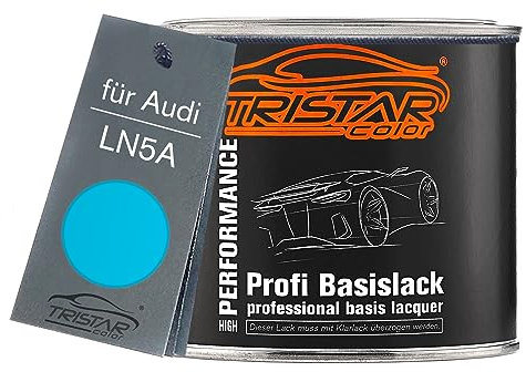 TRISTARcolor Autolack Dose spritzfertig für Audi LN5A Hellblau/Kuehne&Nagel-Hellblau Basislack 0,5L