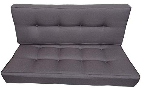 Palettenkissen Schaumkissen/Kissen Palettensofa Euro Paletten/europalleten sitzkissen/sitzkissen palettenmöbel/palettenkissen Outdoor/Sitzkissen 120 x 60 cm (braun, 2X teiliges Set)