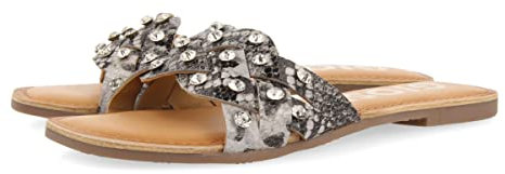 GIOSEPPO Sandalias Tipo Pala con Estampado DE Serpiente para Mujer Donley