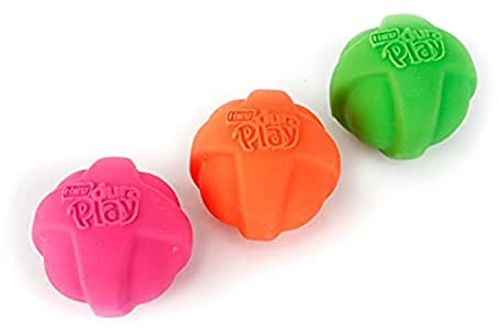 Hartz Dura Play Bacon Scented Squeak Ball Dog Toy for Small Breeds, 3 Pack