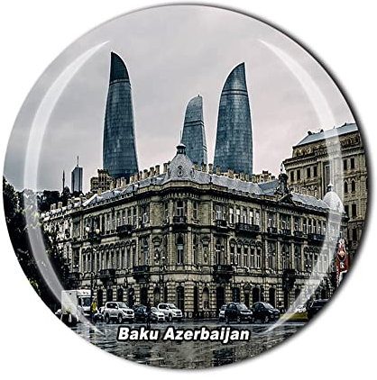 Baku Aserbaidschan Kühlschrankmagnet Kristall Touristen Souvenir Geschenkkollektion Kühlschrank Magnetischer Aufkleber