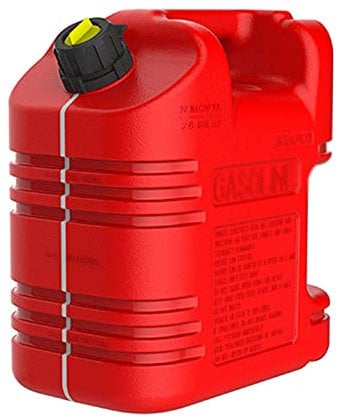 Taniche Carburante Tanica del Gas, Tanica del Carburante addensata a Chiusura ermetica, Tanica Diesel per Benzina in Metallo di Emergenza, beccuccio Flessibile e Kit di sfiato, per Auto, Camion (5L/