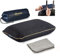 alkamto Reisekissen – Campingkissen – Ergonomisches Memory-Schaum-Kissen mit Temperaturregulierendem Bezug – Extra Baumwollbezug – Inklusive Reisetasche (40 x 25 x 10 cm - Schwarz)