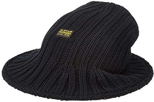 G-STAR RAW Herren Knitted Brimmed Mütze, Schwarz (dk Black D22303-C993-6484), PC
