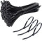 Orion Stationery 90 Pcs Black Nylon Cable Ties, Self-Locking Heavy Duty, 370mm x 4.8mm