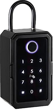 zemismart Tuya WLAN-Smart-Schlüsseltresor zur Wandmontage/zum Aufhängen, Tastatur/Fingerabdruck/App/IC-Karten entsperren, wetterfest, für Zuhause, Büro, Garage, Schule, Auto