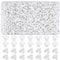 800 Piezas Tapones para Agujeros, 5mm Tapa de Plástico Agujeros de Mueble para Ronda Tornillos Taladro Agujeros, para Cocina Estantes Armarios Gabinete Muebles - Blanco
