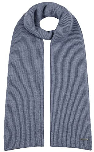 Stetson Caledonia Merinoschal - Unifarbener Schal - Eleganter Wollschal - Made in Italy - Halsschal aus Merinowolle - Damen & Herren - Herbst/Winter hellblau