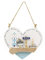 Carousel Home Seashore Heart Shaped Nautical Plaque | Decorative Coastal Hanging Beach Sign Nautical Wall Art | Seaside Sign Nautical Decor - 16cm