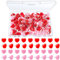 Ouligay 100PCS Heart Shape Push Pins Decorative Pushpins Cork Board Tacks Cute Thumbtacks Tacks Bulletin Board Tacks Thumb Tack Decorative for Home School Office Notice Board Cork Board