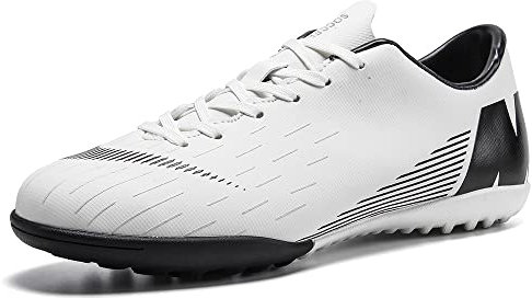 GEMECI Black Turf Fußballschuhe Fußballschuhe Jugend Fußballschuhe Indoor Outdoor Fußballschuhe Futsal Schuhe für Fußballtraining und Wettbewerb (Color : F, Size : 42 EU)