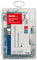 fischer Meister-Box PowerFast II Spanplattenschraube, vorsortierte Sortimentsbox mit 220 blauverzinkten Schrauben & 2 Bits, Senkkopf, TX-Antrieb, Teil- & Vollgewinde, universelles Set zur Befestigung