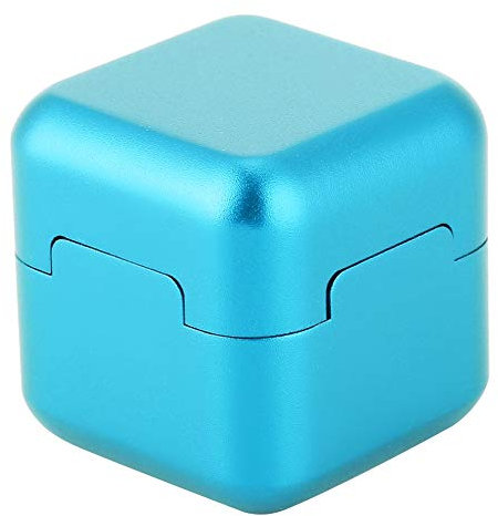 Drfeify Tragbarer Pool-Queue-Kreidehalter, Aluminium-Queue-Spitzen-Kreidehalter, Mini-Kreide-Tragekoffer für Billard-Queue-Zubehör (Blau) Billard