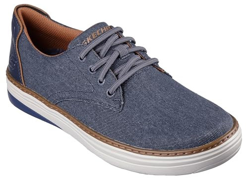 Skechers Hyland Ratner, Zapatos Casuales Hombre, Azul Marino (Navy Canvas), 41 EU