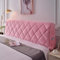 DEVINK Multifunktional Bett Kopfteil Dreieck Gepolstert, Dekorativ für, Ergonomie Rückenlehne Wandkissen, Tragbar Kopfstütze Wandschutz, mit Abnehmbarem Bezug Grau Kordsamt(180cm,Pink 2)