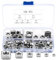 Set di 150 Dadi Quadrati in Acciaio Inossidabile - Dadi Filettati, Dadi per Inserimento Quadrato per Mobili in Legno, Dadi Viti - M3 M4 M5 M6 M8 M10 (Argento)