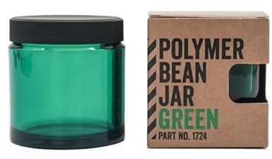 Comandante Brand Polymer Bean Jar - Green, Lightweight, Unbreakable
