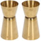 Double Head Cocktail Jigger, Stainless Steel Measure Jigger Gold Wine Jigger Bar Measuring Cup for Restaurant Party Bartending(25/50ml)