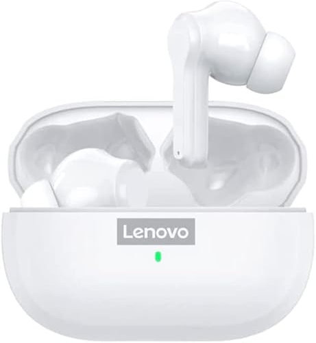 Original Earphone Lenovo LP1S | TWS Bluetooth Earbuds | Wireless Headset Sports Stereo HiFi | True Wireless Stereo Bluetooth 5.0 | TWS HI FI Stereo Noise Cancellation Earbuds | USB-C Fast Charge