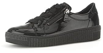 Gabor Damen Low-Top Sneaker, Frauen Halbschuhe,Best Fitting,Freizeitschuhe,Laufschuhe,schnürschuhe,schnürer,schwarz (schwarz),39 EU / 6 UK