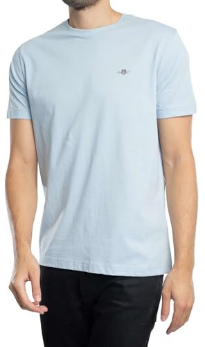 GANT Men's Reg Shield SS T-Shirt, Fresh Blue, 4XL