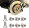 deemars 8PCS Edelstahl-Bremsscheibenrotorschrauben, Halterung Bremsscheiben Schrauben, 93600-06014-0H Kfz-Ersatzteile für Bremssysteme, Halterung Hardware Bolzen Schraubensatz für vorne und hinten