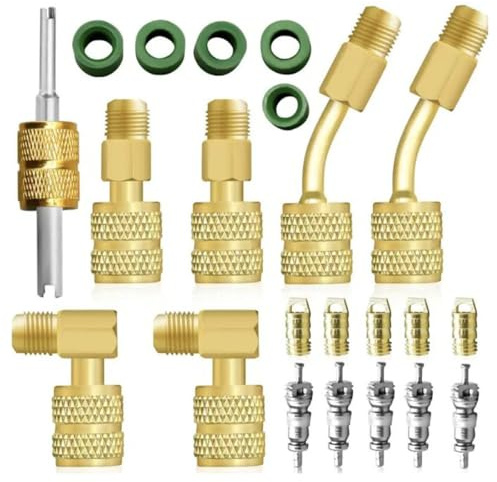 Sarini R410A Adapter Kit,Mini Split Vacuum Pump Kit 410A Refrigerant For R410A Mini Split Air Conditioner,R410-R22 Conversion Connector