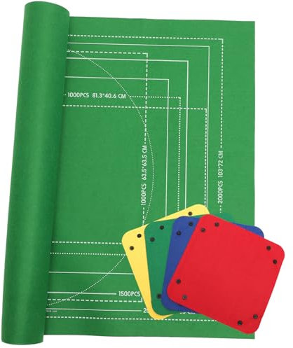 ORFOFE 1set Puzzles Mat Inflatable Tube Felt Jigsaw Roll for Easy Storage and Sorting up to Random Puzzle Storage Blanket