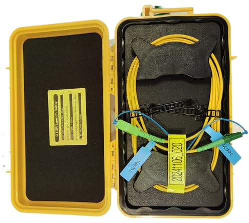 FIBAsource OTDR Launch Cable 1km SC/APC Single Mode Fiber Optic Extension Cord for Precise Network Testing (LC/APC, 1km)