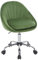 WOLTU Homeoffice Stuhl, Bürostuhl ergonomisch, Schminkstuhl drehbar, Drehstuhl mit Rollen, Schreibtischstuhl 150 kg belastbar, für Arbeitszimmer Schlafzimmer, Samt, Grün, BS167dgn