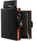 LORZOR® Slim Wallet mit Münzfach, Geldbörse aus Echtem Leder für Herren, RFID Blocker Portemonnaie, Kartenetui, Geldbeutel für 10 Karten, Smart Wallet (Orange)