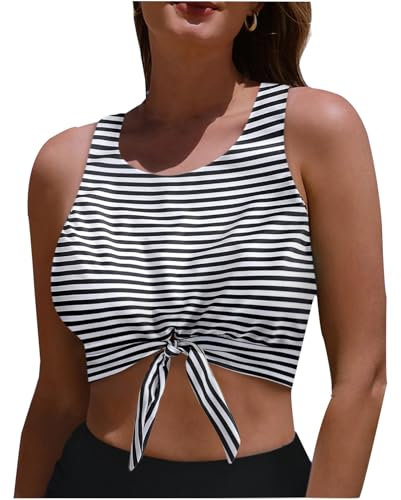 Shirt Beach Cover up Swimming top Women Swimsuits for Big Belly Sexy Tankinis Black Halter Bikini top Womens high Neck Swimsuits Cap Sleeve Bikini top Long Bikini top high