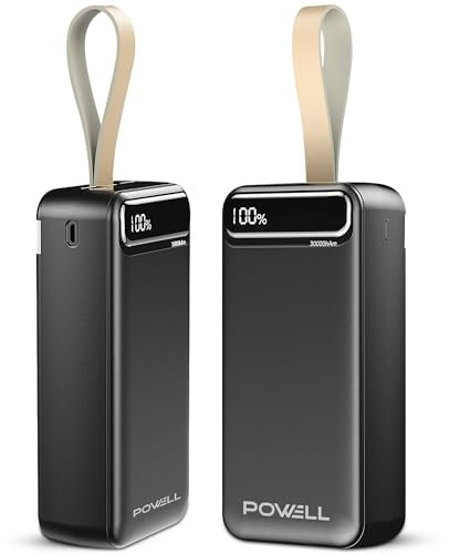 Powell Caricabatterie portatile - Powerbank - Caricatore rapido - Banca di ricarica - 30000mAh