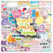 Friendship Stickers 51 Pcs Waterproof Aesthetic Cartoon Best Friend Sticker for Skateboard Water Bottle Laptop Scrapbook Car Bike Luggage Phone Helmet,Vinyl Cute Trendy Sticker for Adults Boys