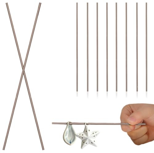 jojofuny 10 piezas de alambre de tungsteno de alta temperatura para horno de cerámica para joyas, resistente al calor, cortado, resistente para hacer joyas