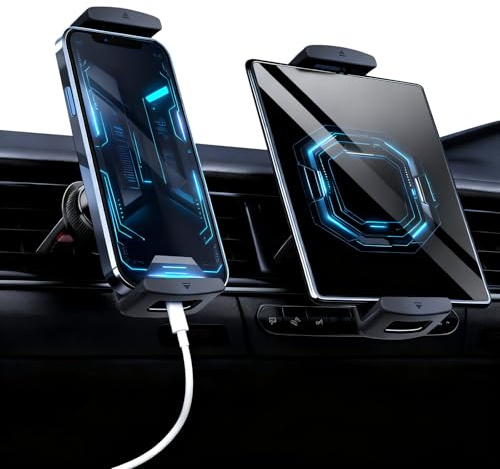 Support de Téléphone de Voiture, Support Ipad Voiture, Support Tablette Voiture Porte Tablette Voiture Phone Holder Car Support Voiture Compatible avec Samsung Galaxy Z Fold 5 4 3/iPad Mini Pro Air
