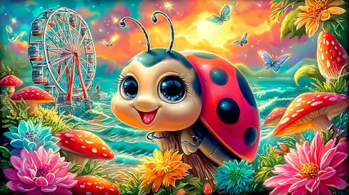 Cartoon-Muster 1000St Puzzle für Kinderspielzeug Herausfordernde Puzzlespiele 100% Recycling-Pappe 75x50cm/1000pcs