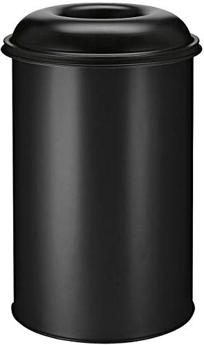 Papelera, selbstlöschend, volumen 200 L, altura 950 mm, Negro Seguridad Papelera Papel Cestas Fuego Suela de papel Cestas Seguridad Papel Cestas