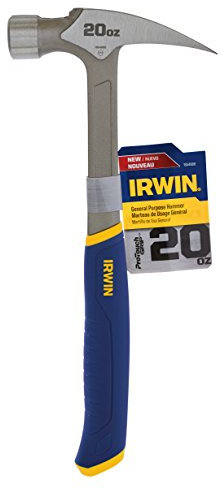 IRWIN Hammer, Steel, General Purpose, Claw, 20 oz. (1954888), Silver