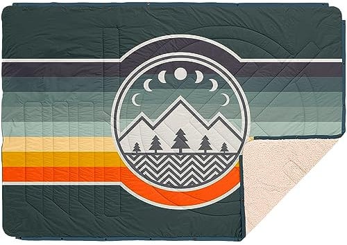 Voited Limited CloudTouch Indoor Outdoor Campingdecke ? Camp Vibes Greengabel ? Thermal Warm Heat Layer Layers