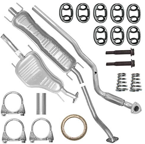 Adamot Auspuffanlage Schalldämpferset Auspuff für Opel Astra G 2 II Kombi 1.6i