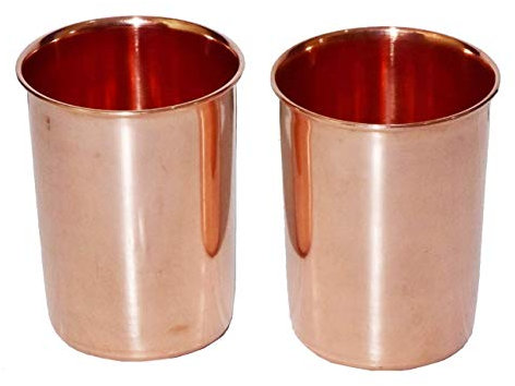 OSNICA Hochwertiger gehämmerter Kupferbecher – 100 % reines Kupfer für Wasser – besser als Gläser, sicherer als Kunststoff (schlichtes Design)